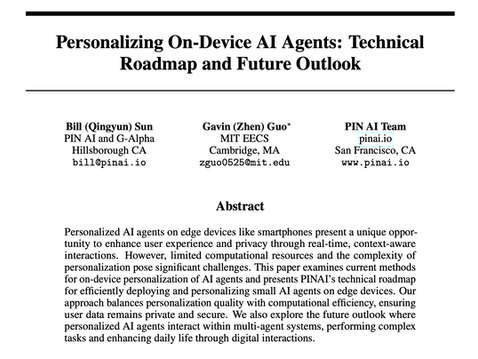 Personalizing On-Device AI Agents: Technical Roadmap and Future Outlook